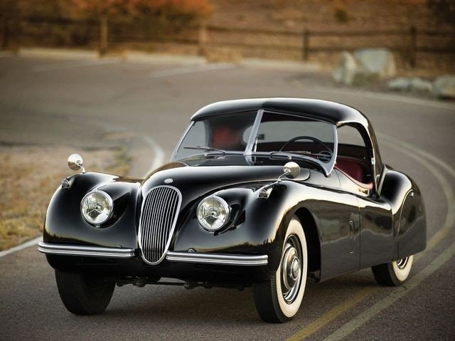 When was the Jaguar XK120 introduced?
