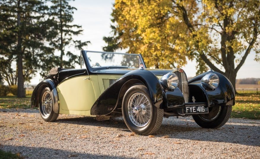 1. 1937 Bugatti Type 57S Cabriolet – $7,700,000 (RM Sotheby’s)