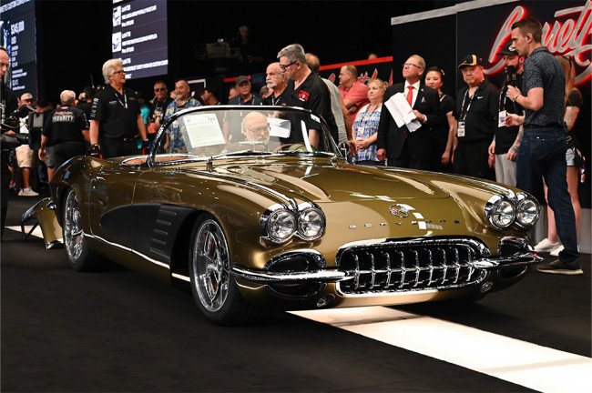 LOT #722 – 1962 CHEVROLET CORVETTE CUSTOM CONVERTIBLE – SOLD! $401,500