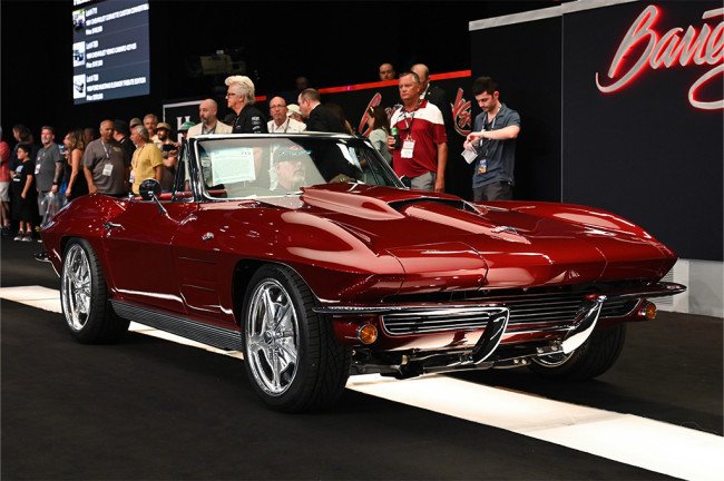 LOT #713 – 1963 CHEVROLET CORVETTE CUSTOM CONVERTIBLE – SOLD! $194,700