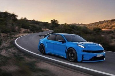 THE 528-HP LYNK & CO 03 CYAN CONCEPT DURING TESTING: 