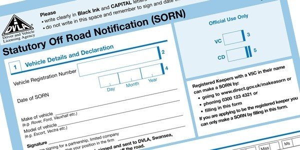Everything you need to know about Statutory Off Road Notification SORN