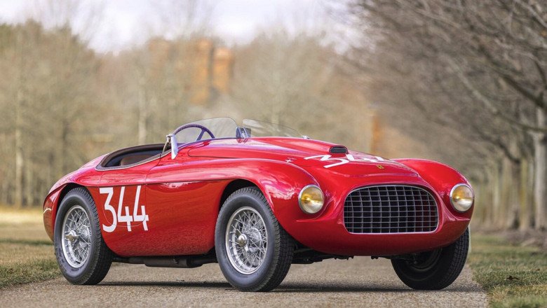 Sotheby's: With overall victories at Le Mans and the Mille Miglia, this 166 MM Touring Barchetta is what put Ferrari on the map.