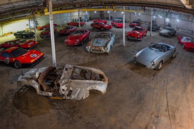 Historic Hurricane-Damaged Ferrari Collection Heading to Auction