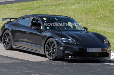 2024 Porsche Taycan Turbo GT spy shots