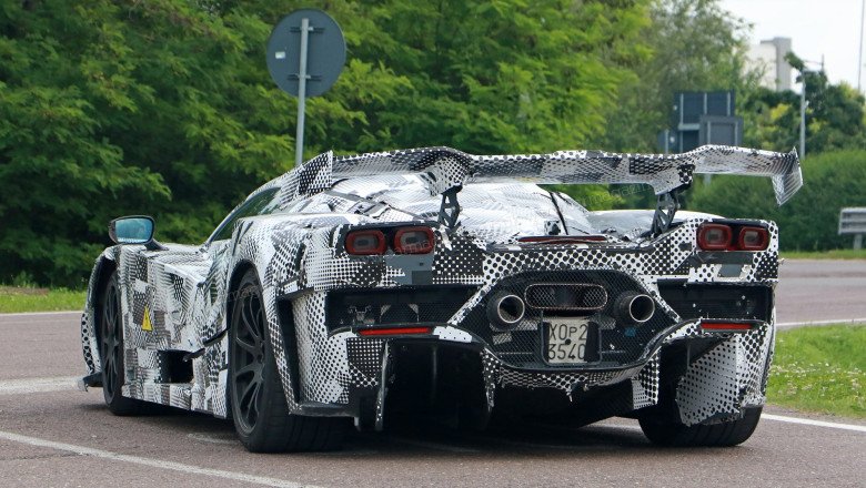 Ferrari F250: next Ferrari hypercar spied winging it