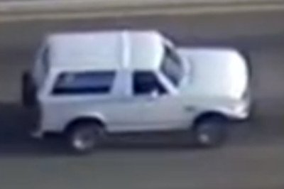 O.J. Simpson's getaway car, the white Bronco, is a museum piece in Tennessee