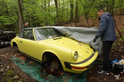 Watch This Incredibly Satisfying Video Of Cleaning Of A Porsche That Was Left In The Woods For 20 Years