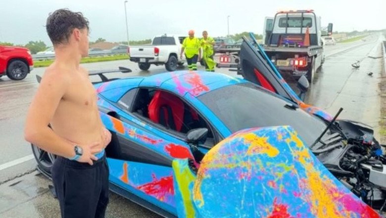 YouTuber Jack Doherty is blasted over reckless driving with calls for him to lose his license after he was filmed using his cellphone moments before crashing his $300K custom McLaren