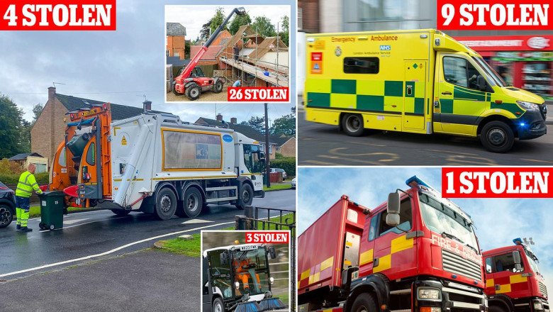 Nine ambulances and four bin lorries among 106k vehicles stolen last year - which other obscure motors were pinched?