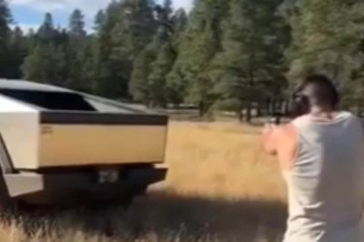 Smug Cybertruck owner gets instant karma when he sets out to prove it's bulletproof