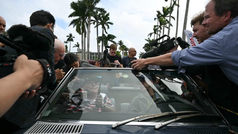 Rudy Giuliani Shows Up To Vote In Lauren Bacall's Mercedes After Hiding The Car In Florida