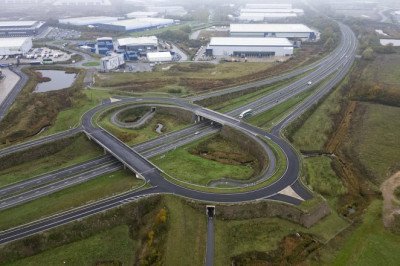 Britain's most expensive dead end edges closer to completion: £50m 'ghost junction' could soon be connected to road more than five years after it was built