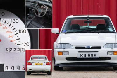 The £200k Ford Escort: Rare 1992 RS Cosworth with just 2,200 miles sets new world record auction price
