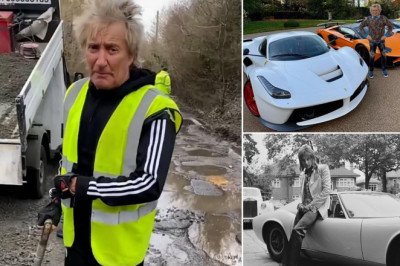 Rod Stewart set to ditch his fleet of luxury supercars as potholes near his home put him off owning them