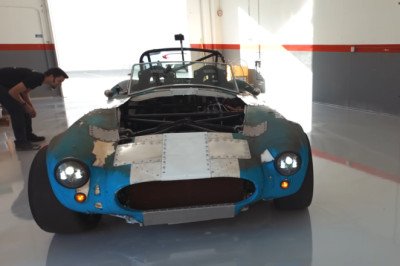A Tesla Plaid-Powered AC Cobra Is The Best Modern Rat Rod