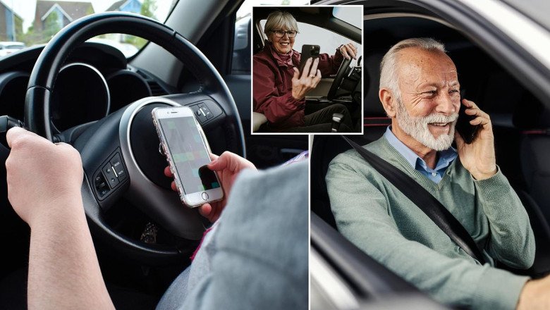 Older but not wiser! Age of oldest driver caught in Britain using mobile phone revealed
