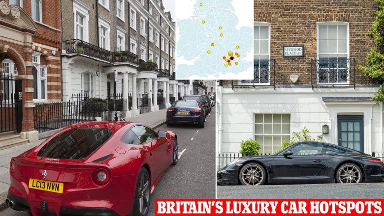 Britain's luxury car hotspots revealed - do you live near any of top 25 areas?