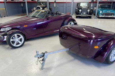 Be The Envy Of Boomers Everywhere With This Pristine Purple Plymouth Prowler And Matching Trailer