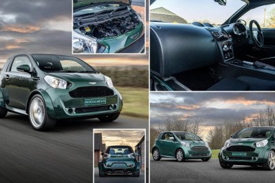 The half a million pound Aston Martin - but where's the rest of it? Diminutive Cygnet city car with a V8 engine wedged under the bonnet is for sale