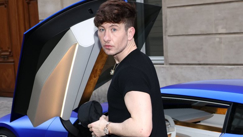 Barry Keoghan makes a dramatic Paris Fashion Week entrance in an exclusive £100k Jaguar