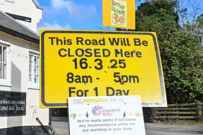 Motorists forced to take 40-mile diversion through 18 towns to get around 60-metre road closure