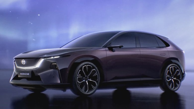 New Mazda EZ-60 revealed as sleek Tesla Model Y rival