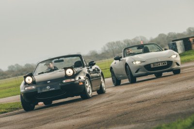 New Mazda MX-5 meets EV-converted original: which is best?