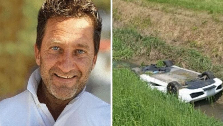 Lamborghini horror as dad drowns after flipping £90k supercar and landing in canal