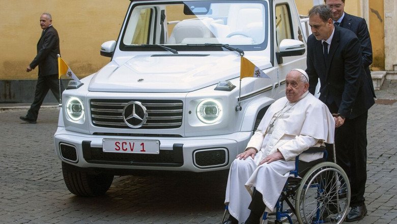 Pope Francis's incredible car collection - £380k Mercedes EV to very ordinary 80s Renault