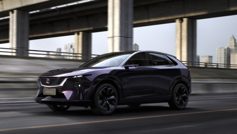 Rear-Wheel-Drive Mazda EZ-60 Crossover Offers Edgy Styling With Either Full EV Or Range-Extender Powertrains