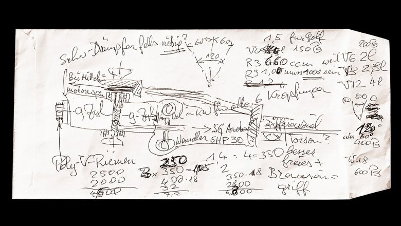 How An Envelope Sketch Drawn During A Bullet Train Ride Led To The Greatest Engine Of All Time