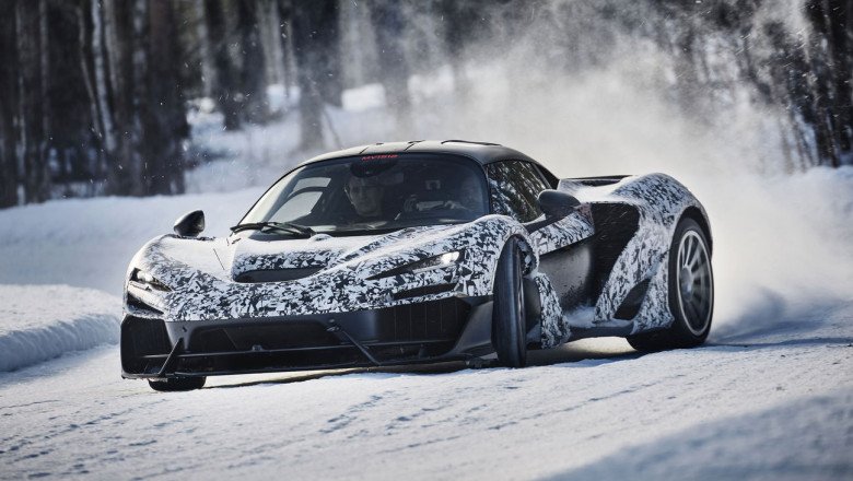 Check Out The McLaren W1 Getting Sideways In The Arctic