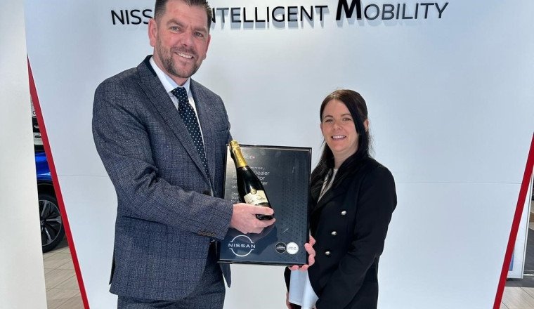 Staff at Vertu Nissan Derby honoured by brand as pair are named Dealer Ambassadors
