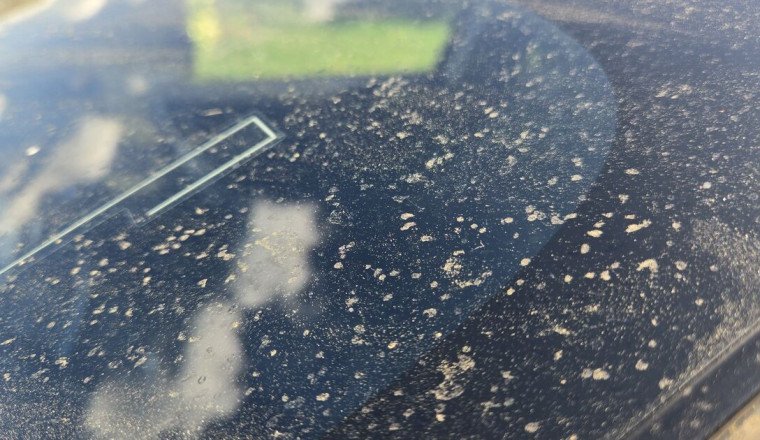 Drivers wake up to sticky substance plastered all over cars