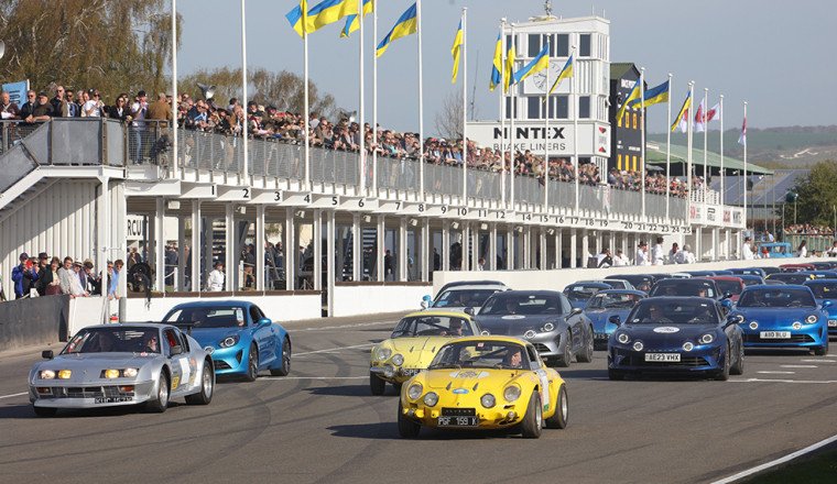 Alpine celebrates 70th anniversary at Goodwood
