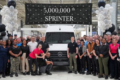 Mercedes-Benz has now built 5 million Sprinter vans