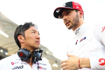 ‘Probably the most competitive guy I’ve ever met’ – Ocon recalls memorable way he first met Haas boss Komatsu