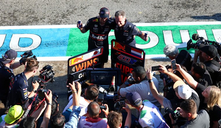 Horner hails Verstappen after ‘win it or bin it’ Turn 1 move