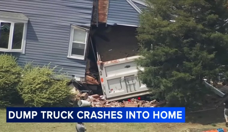 Look at the Hole This 73,000-Pound Dump Truck Punched Through an NJ House