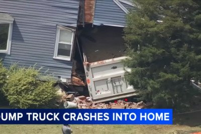 Look at the Hole This 73,000-Pound Dump Truck Punched Through an NJ House