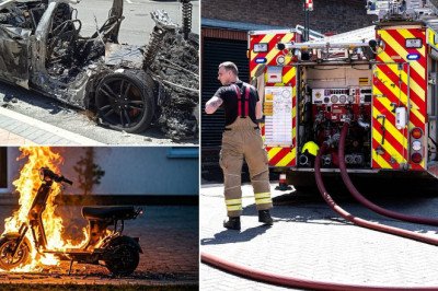 Electric vehicle fires almost double in two years