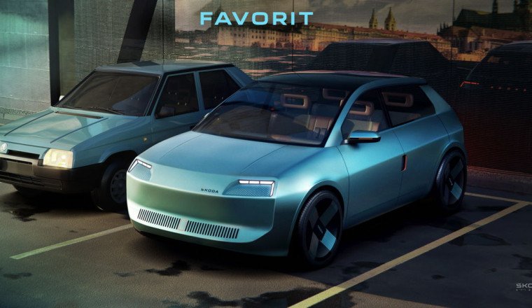 Skoda Favorit Reworked As Modern EV Hatch By Designers