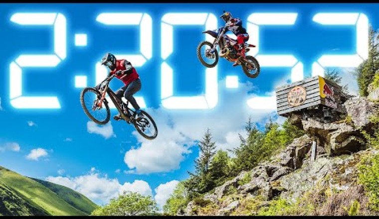 Bike vs Moto - Who's Faster? Red Bull Hardline