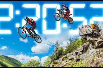 Bike vs Moto - Who's Faster? Red Bull Hardline
