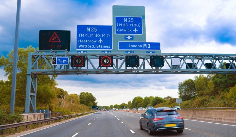 Reason motorway signs are blue and why you should be relieved by it