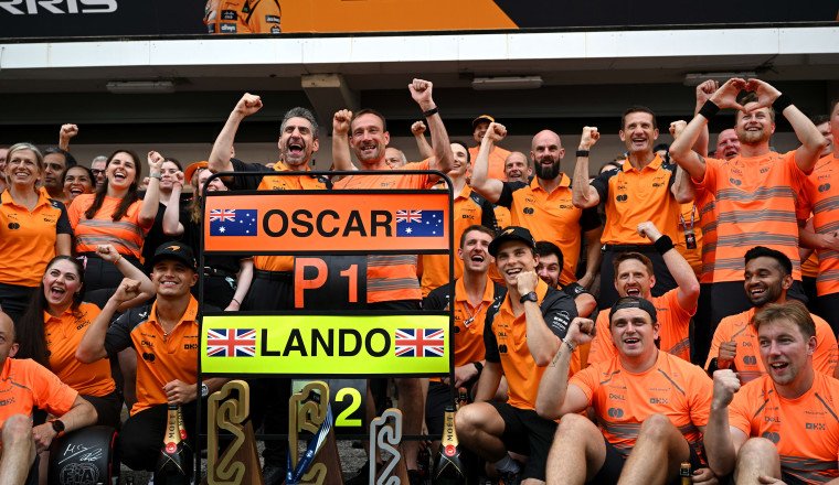 Stella hails Piastri’s progress after 1-2 in Spain as he explains ‘risk’ posed by McLaren’s strategy