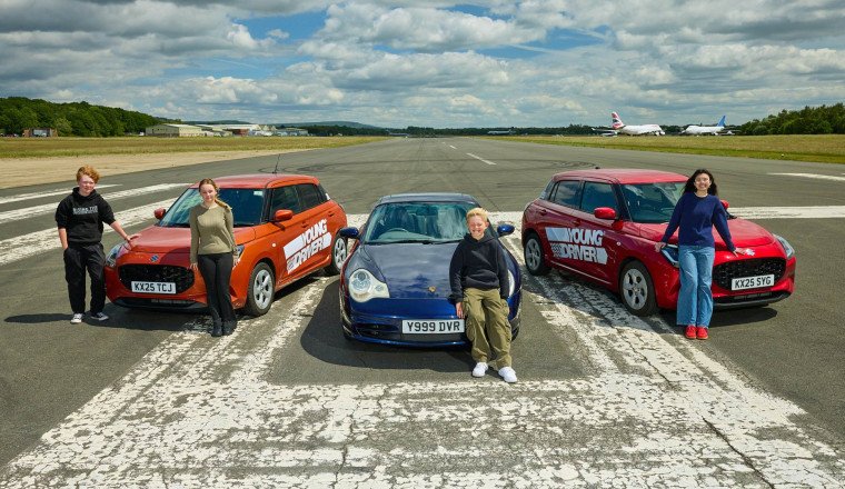 Young drivers can now tackle the famous Top Gear test track