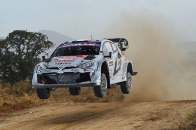 Ogier heads Toyota 1-2-3 in Sardinia shakedown