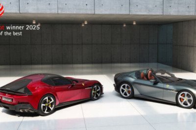 The Ferrari 12Cilindri, the Ferrari 12Cilindri Spider and the F80 win the 2025 Red Dot: Best of the Best Award